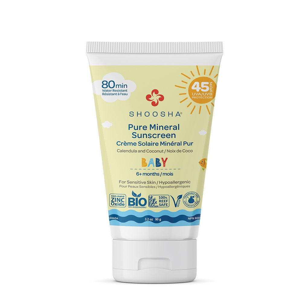 Mineral Sunscreen: Baby (6 mo -3 yrs) - Shoosha Truly Organic
