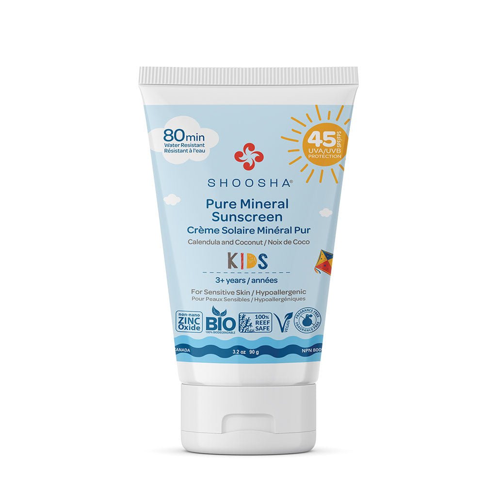 Mineral Sunscreen: Kids (3 yrs +) - Shoosha Truly Organic